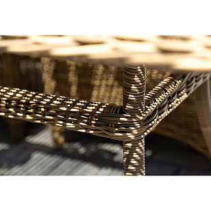 Обеденная группа 4SIS Неаполь, цвет соломенный для дачи Обеденная группа 4SIS Неаполь, цвет соломенный, садовая мебель