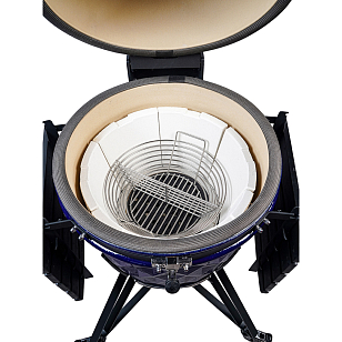 гриль керамический diamond egg xl pro цвет: синий для дачи