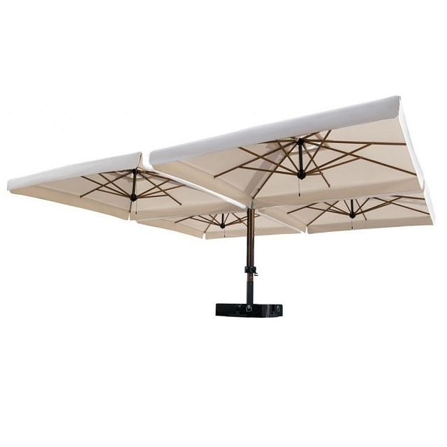 Зонт Scolaro четырехкупольный Wood Poker Relax 