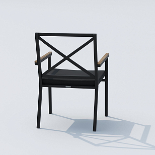 Обеденная группа Ideal Patio Cana Festa 180 Цвет: карбон, чёрный, садовая мебель