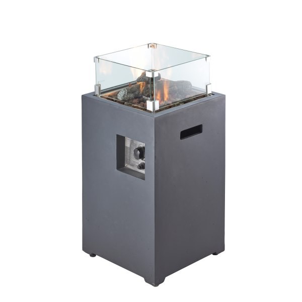 Уличный газовый камин Clifton Compact Square Slate 