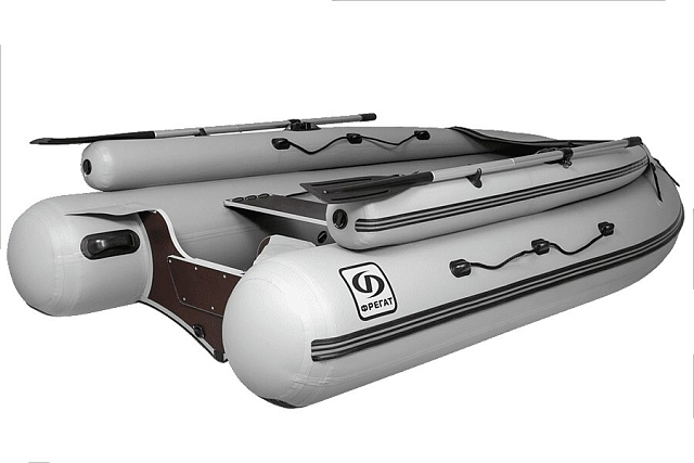 Лодка ПВХ Фрегат 350 F серая