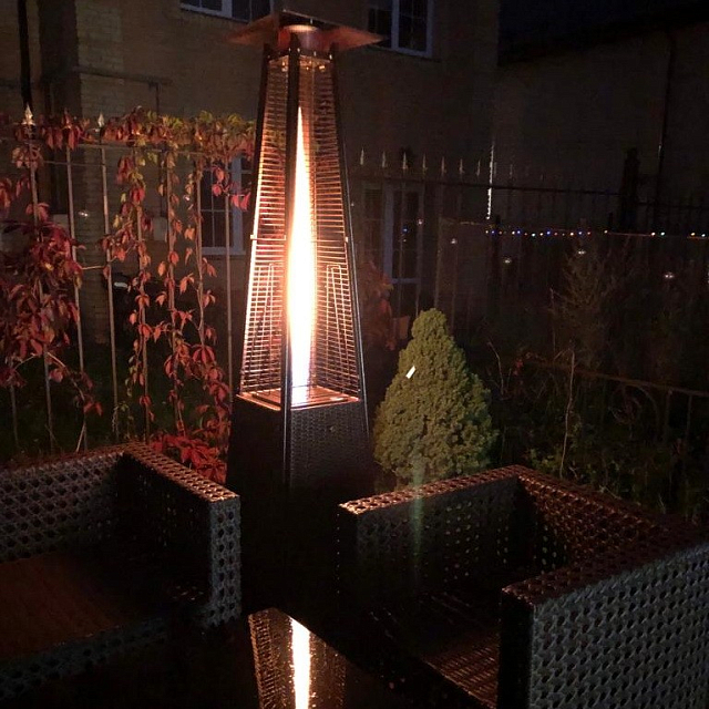 Уличный газовый обогреватель WWT 13I Rotang Black 