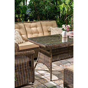 Лаунж зона Joygarden Opal с оттоманками, садовая мебель