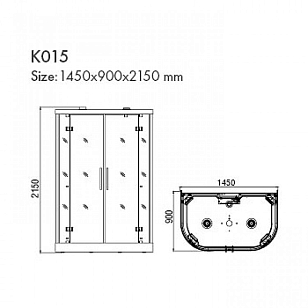 Инфракрасная душевая кабина KOY K015 для дачи Инфракрасная душевая кабина KOY K015, товары для загородного дома