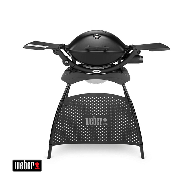 гриль газовый weber q 2200 black line, черный