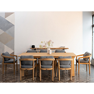 Обеденная группа из тика Joygarden Vento L, садовая мебель