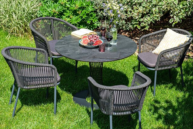 Обеденный стол 4SIS Диего Ø115 Цвет: серый гранит 