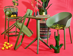 Кресло Siesta Contract Sky Pro Цвет: оливковый для дачи Кресло Siesta Contract Sky Pro Цвет: оливковый, садовая мебель