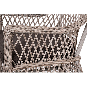 Обеденная группа 4SIS Катания на 6 персон, цвет бежевый, садовая мебель