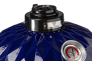 гриль керамический diamond egg xl цвет: синий для приготовления пищи гриль керамический diamond egg xl цвет: синий для дачи