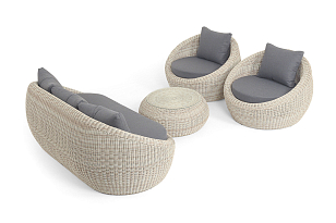 Лаун-зона 4SIS Барселона, цвет бежевый, садовая мебель