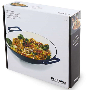 Вок Broil King чугунный с керамическим покрытием для сада