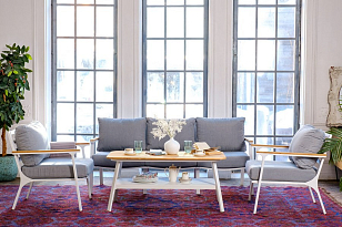 Лаунж зона Joygarden Concorde L белая для дачи Лаунж зона Joygarden Concorde L белая, садовая мебель