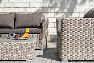 Лаунж зона 4SIS Капучино Сингл, цвет бежевый, садовая мебель