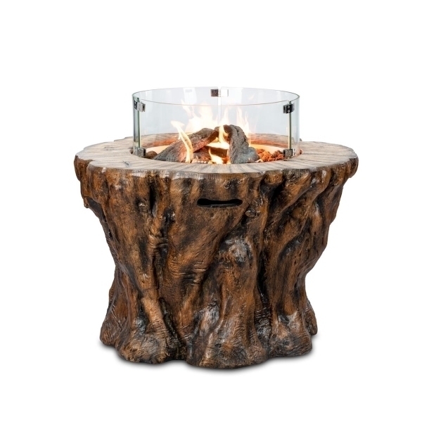 Уличный газовый стол камин Clifton Wood Trunk 