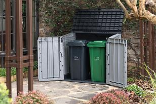 Уличная тумба Keter Store it out Midi Upgraded серый, садовая мебель