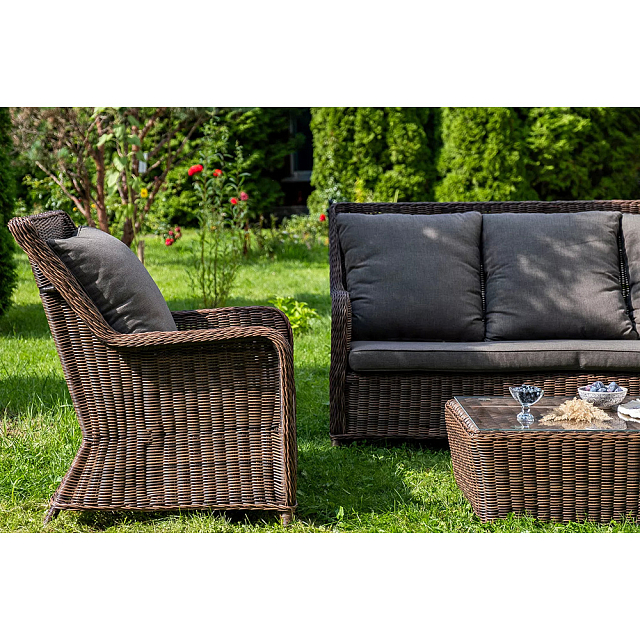 Лаунж зона 4SIS Гляссе, цвет коричневый 