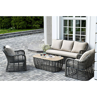 Лаунж-зона 4SIS Ницца, цвет бежевый для дачи Лаунж-зона 4SIS Ницца, цвет бежевый, садовая мебель