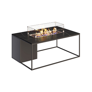 Стол-камин Kaminex Лаки Черный, уличное оборудование