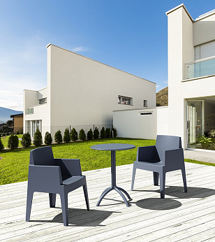 Стол Siesta Contract Octopus Цвет: темно-серый, садовая мебель