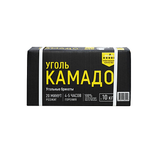 Уголь "Камадо" в брикетах 10 кг для сада