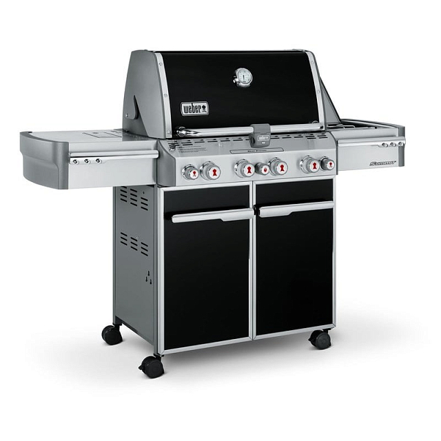 гриль газовый weber summit e-470 gbs, черный