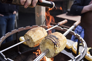 Горизонтальное кольцо для решетки-гриль OFYR 100 для сада