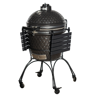 керамический угольный гриль dinoegg classic black для дачи