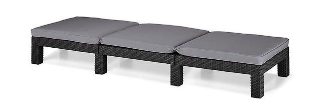 Шезлонг садовый Keter Daytona серый 