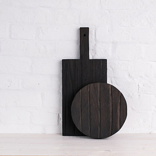 Набор разделочных досок Fuga "Поле" вытянутая + круглая Цвет: тёмный, товары для загородного дома