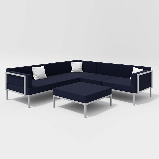 Лаунж зона Gardenini Serenita Dark Blue 