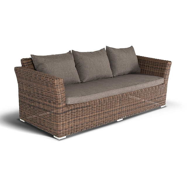 Диван 4SIS Капучино трехместный Цвет: коричневый 