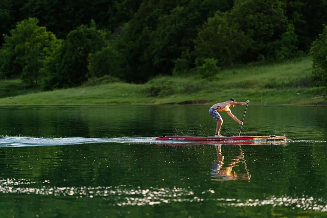 SUP-доска надувная Aqua Marina Race Elite 14'0" S22 для серфинга