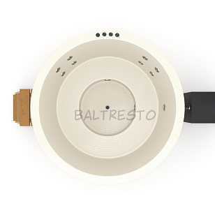 Купель с печкой Baltresto Round Ø1.8 м белая, уличное оборудование