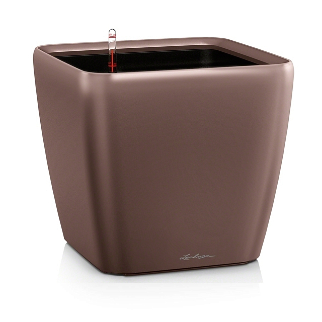Кашпо с автополивом Lechuza Quadro LS 21 Цвет: кофе 