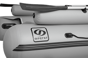 Лодка ПВХ Фрегат 390 F серая для хобби и пикника