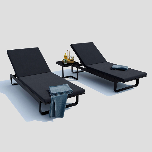 Шезлонг Ideal Patio Letto Цвет: карбон, антрацит 