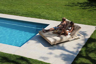 Комплект лежаков Brafritid Gotland бежевый, алюминий, садовая мебель