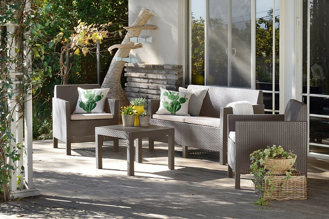 Лаунж зона Keter Orlando set графит 