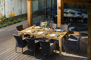 Обеденная группа Joygarden Aura на 8 персон с креслами для дачи Обеденная группа Joygarden Aura на 8 персон с креслами, садовая мебель