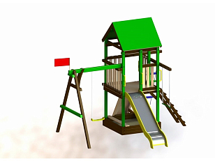 Деревянный городок Leda Домик (1-3), уличное оборудование