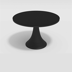 Стол Gardenini Vogle Round Black для дачи Стол Gardenini Vogle Round Black, садовая мебель