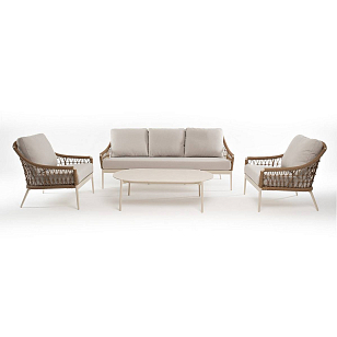 Лаунж-зона 4SIS Венеция, цвет соломенный, садовая мебель