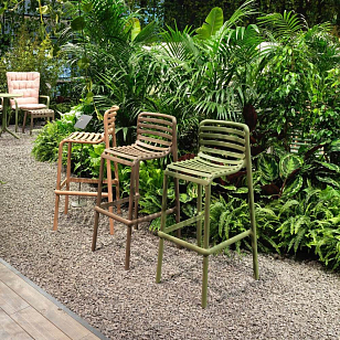 Стул барный Nardi Doga Stool Цвет: агава, садовая мебель