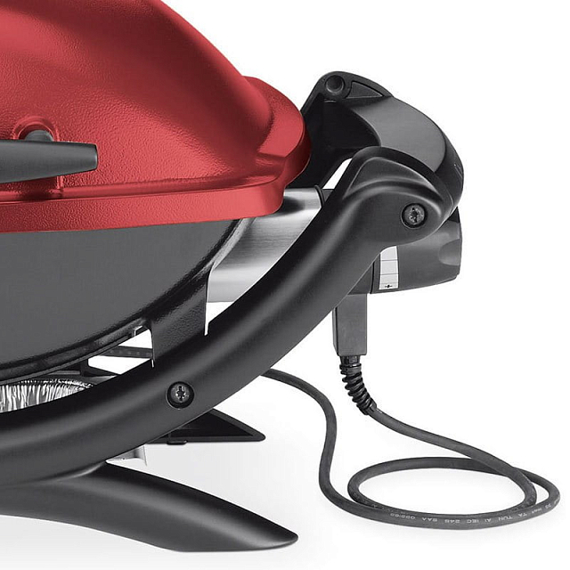 Гриль электрический Weber Q 1400, бордовый