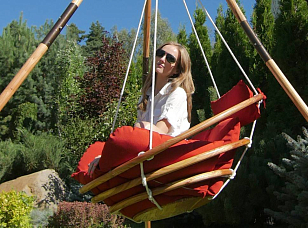 Подвесное кресло Lite Maya с каркасом, садовая мебель