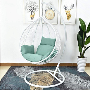 Подвесное кресло Cocoon Chair 168 L White, садовая мебель