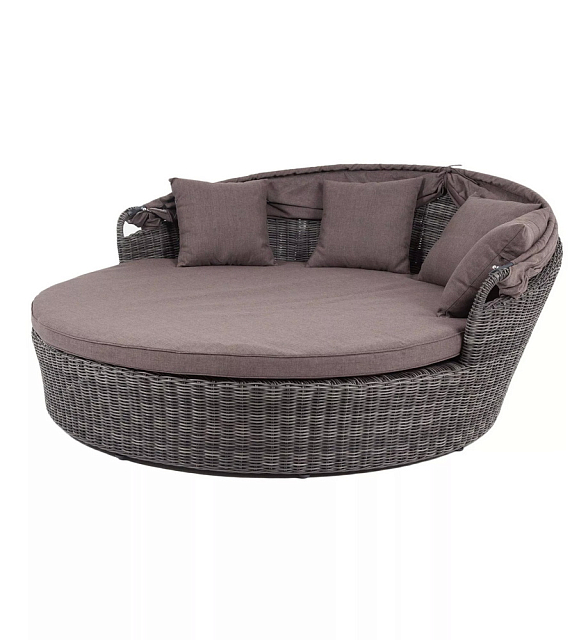 Круглый шезлонг 4SIS Стильяно Цвет: графит 