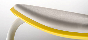 Стул Pedrali Tweet Цвет: белый, желтый для дачи Стул Pedrali Tweet Цвет: белый, желтый, садовая мебель